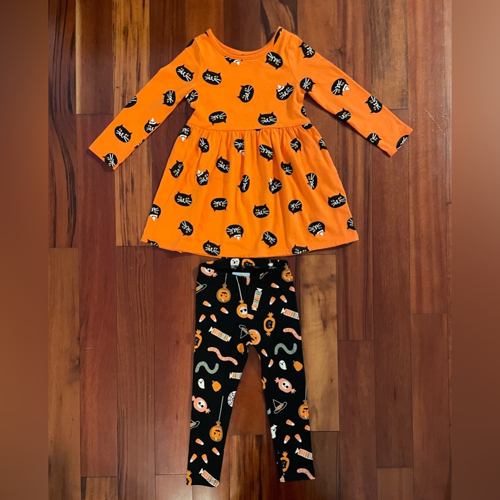 3T Girls Cat and Jack Halloween Outfit